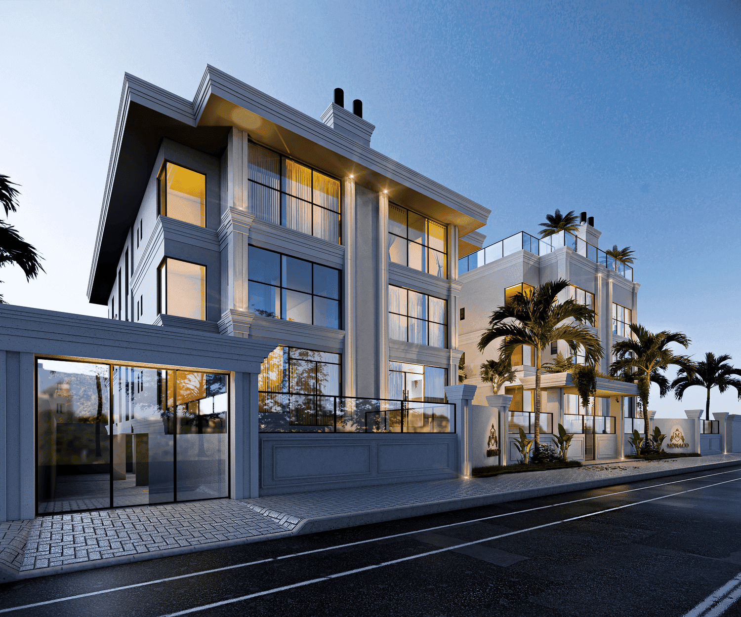 Fachada do Monaco Residence